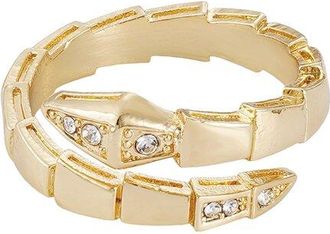 Adornia Adornia 14K Plated Cz Snake Wrap Ring