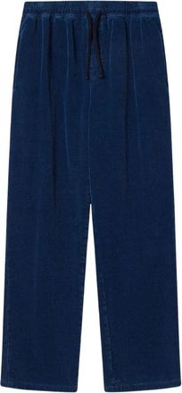 Isabel Marant Ablov Corduroy Broek - Heren - Straight fit broeken - Blauw - 3XS - Katoen - Broeken