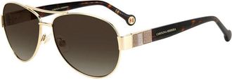 Carolina Herrera HER 0135/S 0000 HA Rose Gold/Brown Gradient