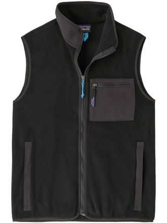 Patagonia Recycled Polyester Fleece Sleeveless Vest with Functional Pockets