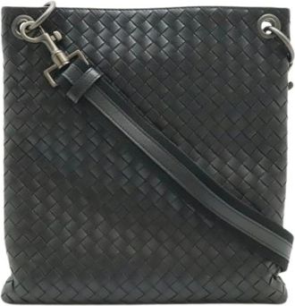 Bottega Veneta Pre-owned Cross Body Bags, female, Black, Size: ONE SIZE Pre-owned Vintage Shoulder Bag