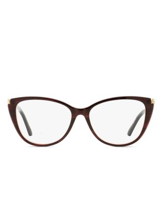Swarovski SK5414 glasses - women - Acetate/Metal - One Size - Brown