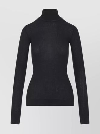 Christophe Lemaire wool ribbed slim-fit turtleneck sweater