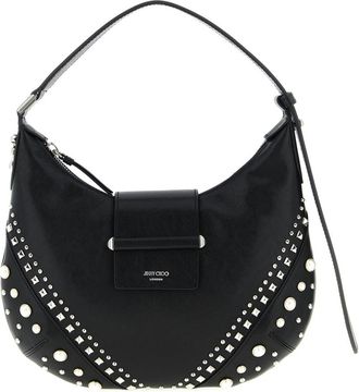 Jimmy Choo London Black Bar Small Shoulder Bag