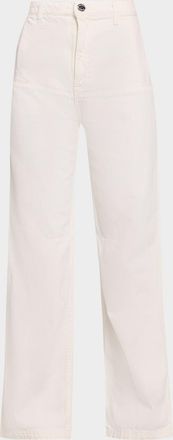 Brandon Maxwell Stevie Straight-Leg Cargo Jeans