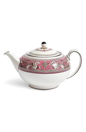 Wedgwood Florentine Bone China Teapot in Fuchsia at Nordstrom