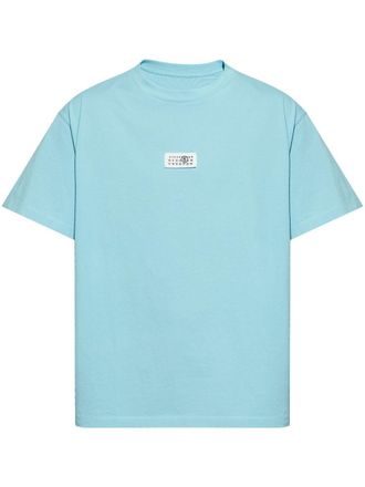 Maison Margiela numbers-motif T-shirt - men - Cotton - L - Blue
