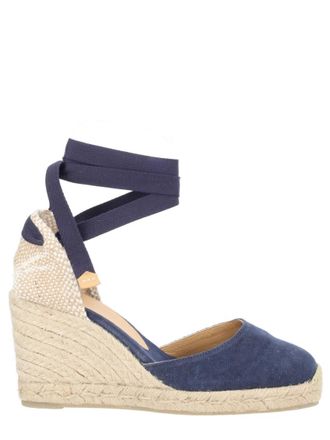 Castaner Blue Ankle-strap Wedges