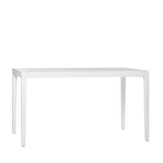 Klast Mesa extensible efecto madera blanco 140x78 cm