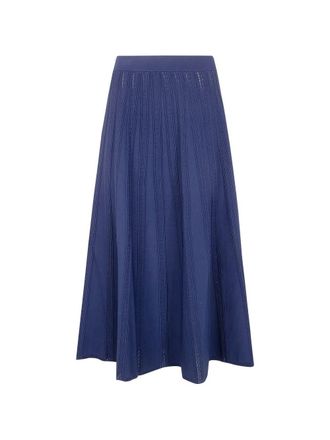 Blugirl Viscose Pointelle Skirt