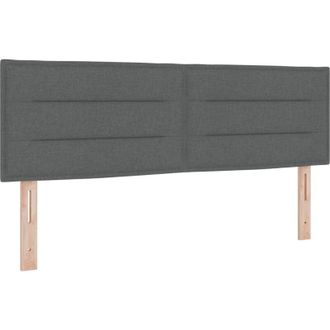 vidaXL vidaXL Headboard Height Adjustable Manual Dark grey 160 cm Fabric