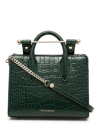 Strathberry Borsa tote con stampa - Verde