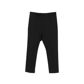 Rick Owens Astaires Pressed-crease Straight-leg Trousers