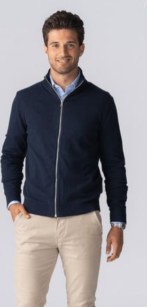 Perform Collection Pullovervest met rits - Marineblauw