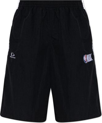 Balenciaga Long Shorts, male, Black, Size: XL NBA Collaboration Tracksuit Shorts