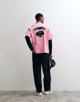 Aape By A Bathing Ape Aape by A Bathing Ape - Maglia sportiva rosa chiaro con logo