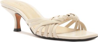 Schutz Tara Interlaced Slide Sandal in Sugar White at Nordstrom, Size 9.5