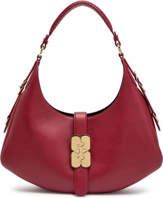 Ganni Kat Small Leather Shoulder bag - Red - One Size
