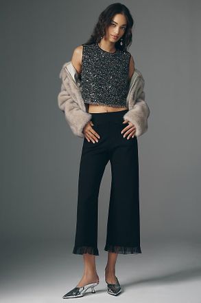 Maeve The Colette Tulle Ruffle Crop Party Pants by Maeve