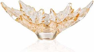Lalique Small Champs Elysees Bowl in Gold Luster