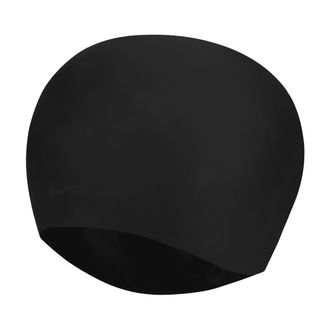Nike Womens Swim Long Hair Silicone Cap in Black | NESSA198-001