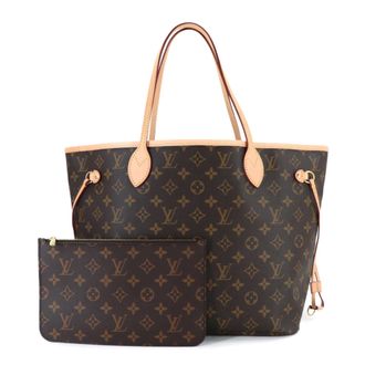 Louis Vuitton Beige Brown Monogram Monogram Handbag Tote Bag (Pre-Owned)