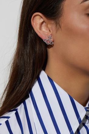 Vivienne Westwood Brass Earrings Olympia, Womens, Silver