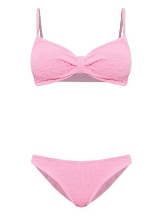 Hunza G Alicia crinkle knot bikini - Pink