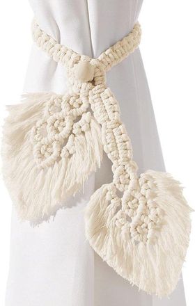OEM Juego De 2 Sujetadores De Cortina Estilo Boho Con Cuentas De Madera Ajustables