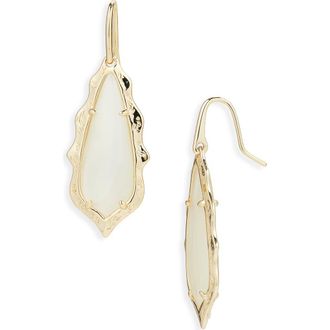 Kendra Scott Adriana Scallop Drop Earrings in Gold Natural Mother Of Pearl at Nordstrom