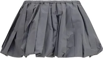Miu Miu Womens Gray Polyester Mini Skirt