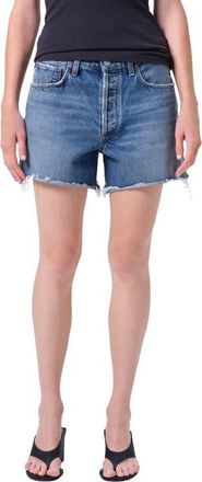 A Gold E Nye Denim Cutoff Shorts in Bounty Med Classic Wash Indigo at Nordstrom, Size 27