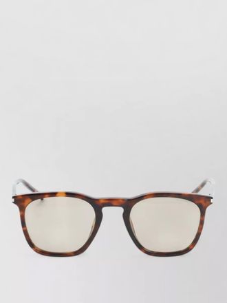 Saint Laurent square sunglasses tortoiseshell frame tinted lenses