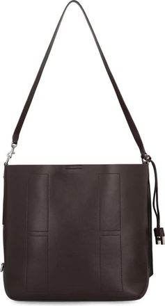 Hogan Glad Leren Schoudertas - Dames - Schoudertassen - Bruin - ONE Size - Leer - Tassen