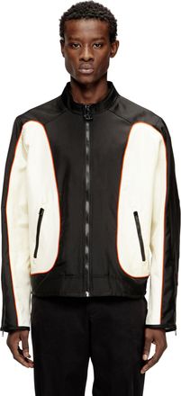 Diesel Nylon jacket with color block and piping details - Jackets - Man - Multicolor