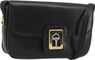 Gucci Pre-owned Vintage Schoudertas - Dames - Vintage Schoudertas - Zwart - ONE Size - Leer - Vintage