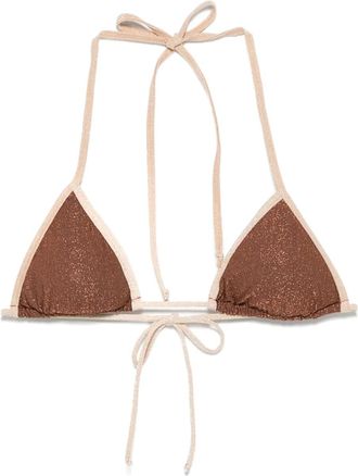MC2 Saint Barth Top bikini Leah in lurex - Marrone