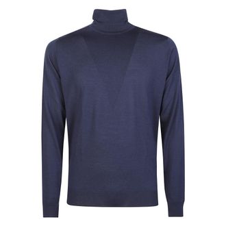 John Smedley Truien & Vesten, Heren, Blauw, M, Wol, Cherwell Pullover