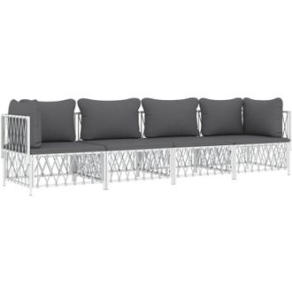 vidaXL Furniture Limited - Juego De Muebles De Jard&iacute;n 4 Piezas Y Cojines
