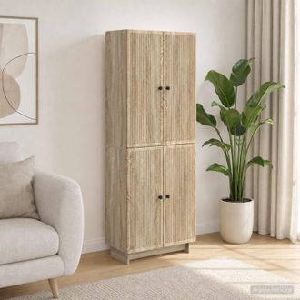 vidaXL Vidaxl Set Di Armadi 2 Pz Rovere Sonoma Legno Ingegnerizzato