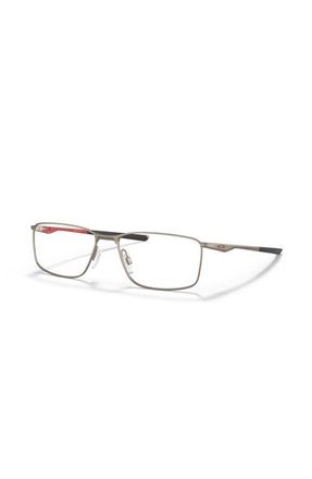 Oakley 55mm Rectangle optical glasses in Silver at Nordstrom