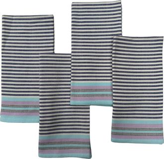 Siafu Home Handwoven Bahari Napkins - Set of 4 in Blue at Nordstrom