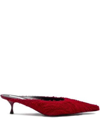 Victoria Beckham 45mm embroidered mules