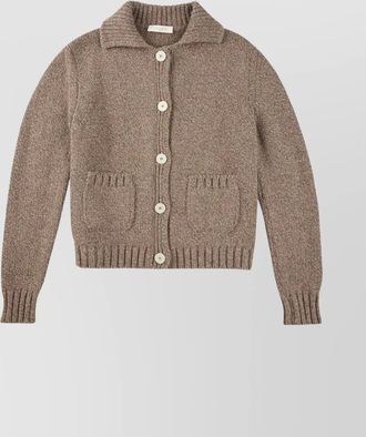 Zanone collared knitwear cardigan featuring pockets