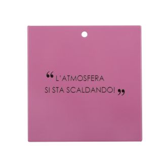 KASANOVA Sottopentola in ceramica malva 20x20 cm con scritta