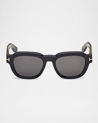 Tom Ford Mens Icon Collection Acetate Square Sunglasses