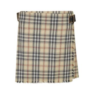 Burberry Short Skirts, female, Beige, Size: 2XS Mini Kilt