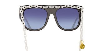 Linda Farrow DAKOTA LFL1304 C2 Mens Sunglasses Gold Size 58