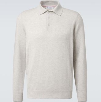 Brunello Cucinelli Pullover polo in cashmere