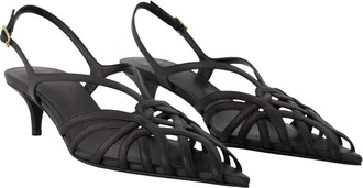Balmain Cage Kitten Heel - Black